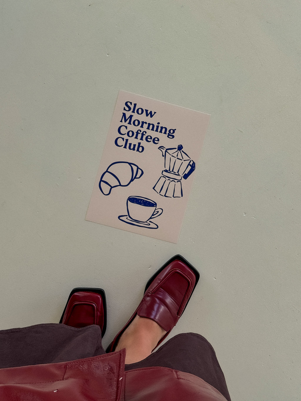 Slow morning coffee club - Fine Art Poster
