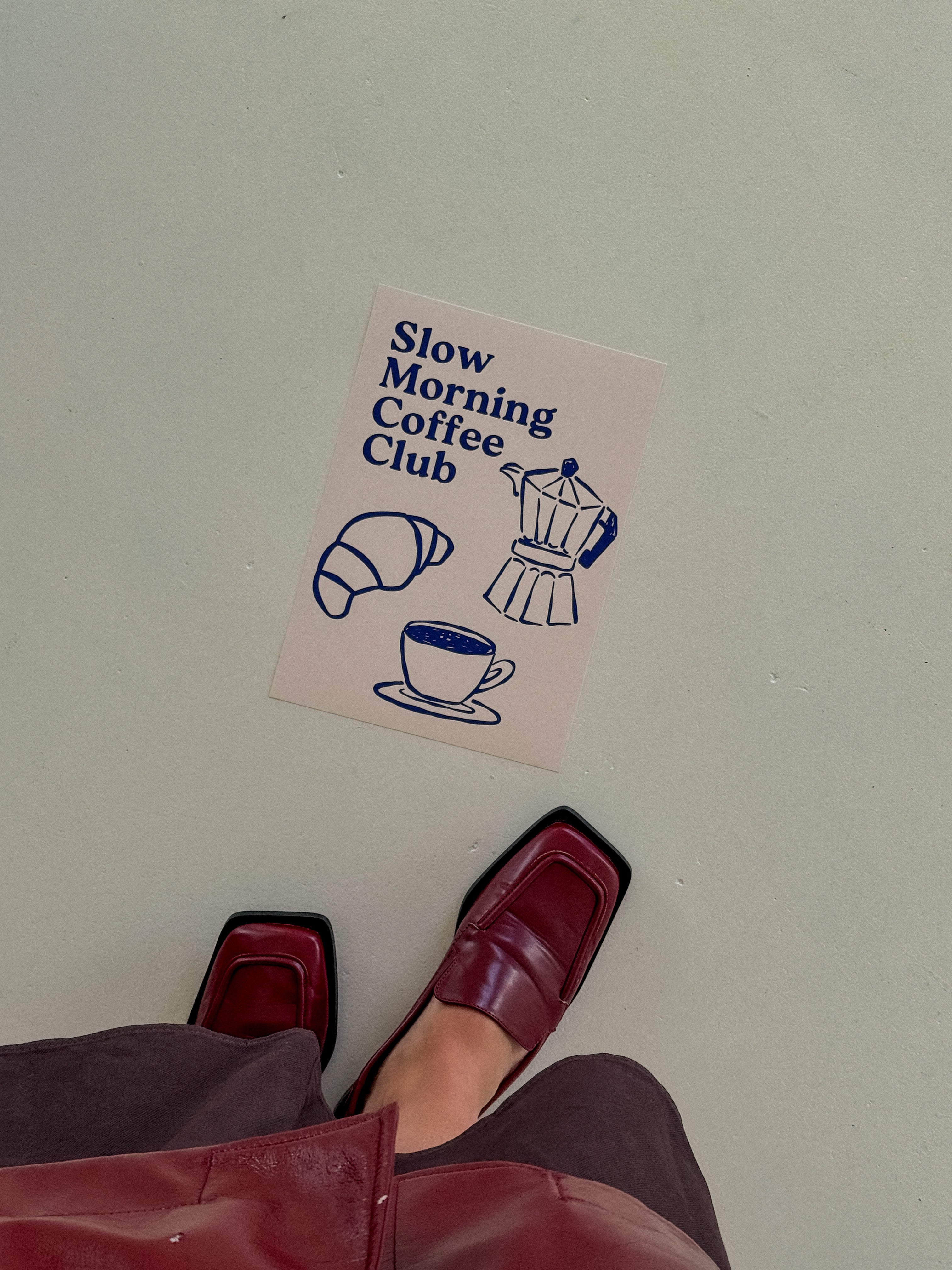 Slow morning coffee club - Fine Art Poster