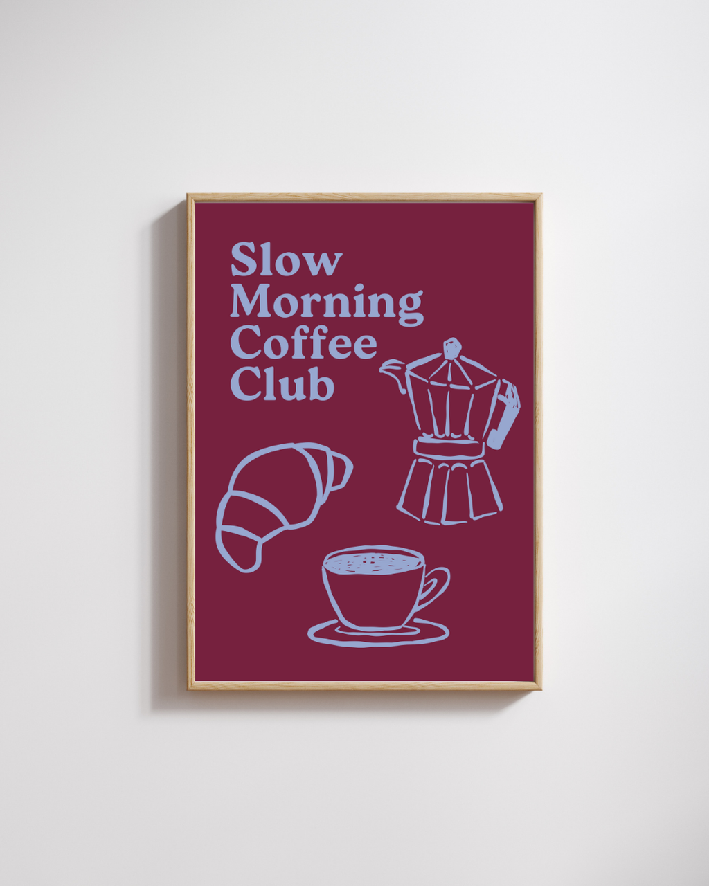 Slow morning coffee club - Fine Art Poster