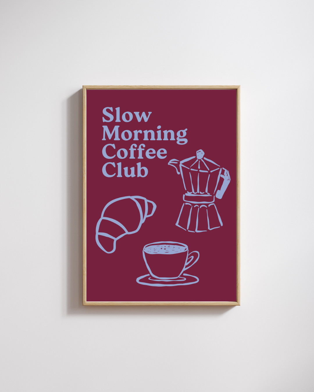 Slow morning coffee club - Fine Art Poster