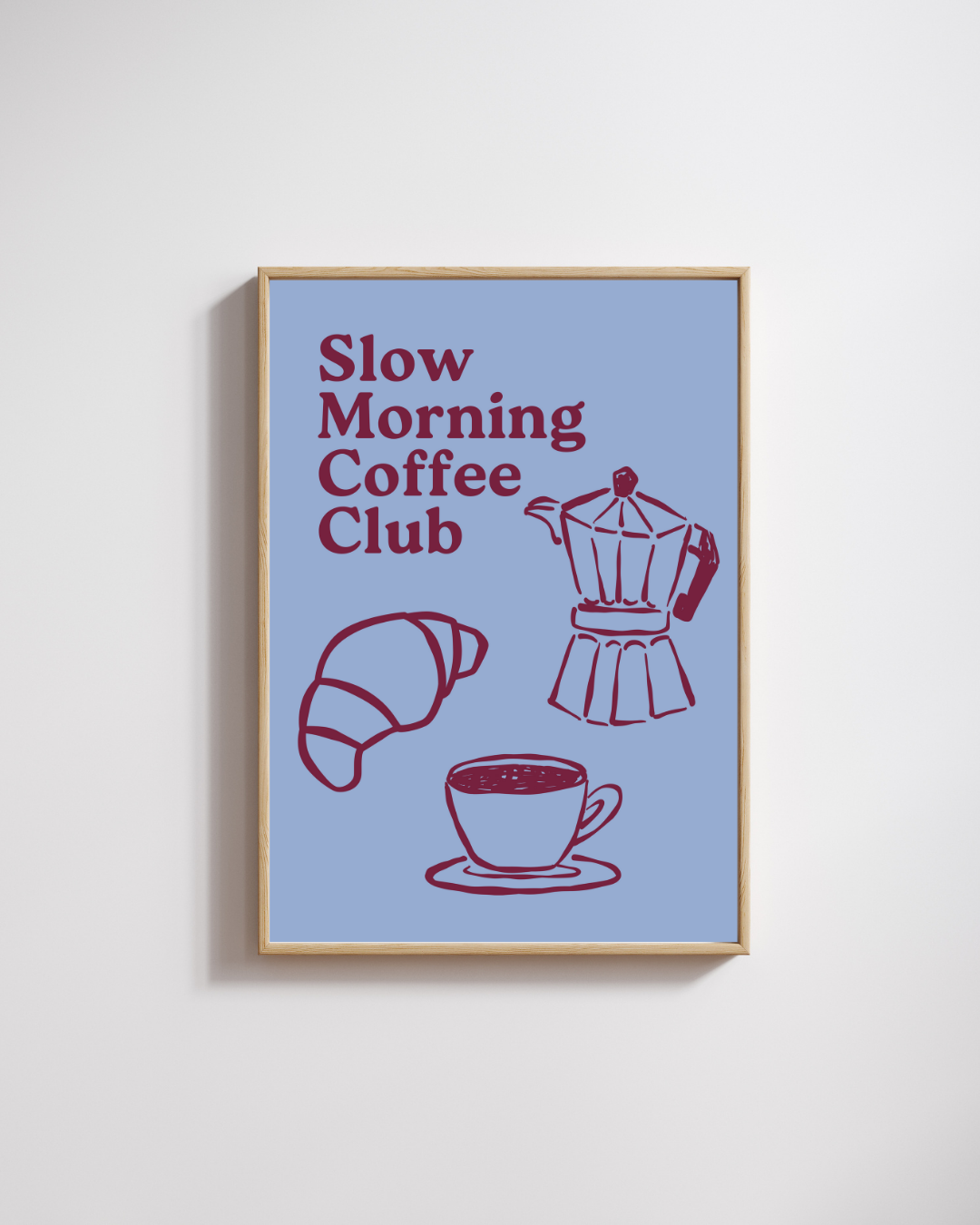 Slow morning coffee club - Fine Art Poster