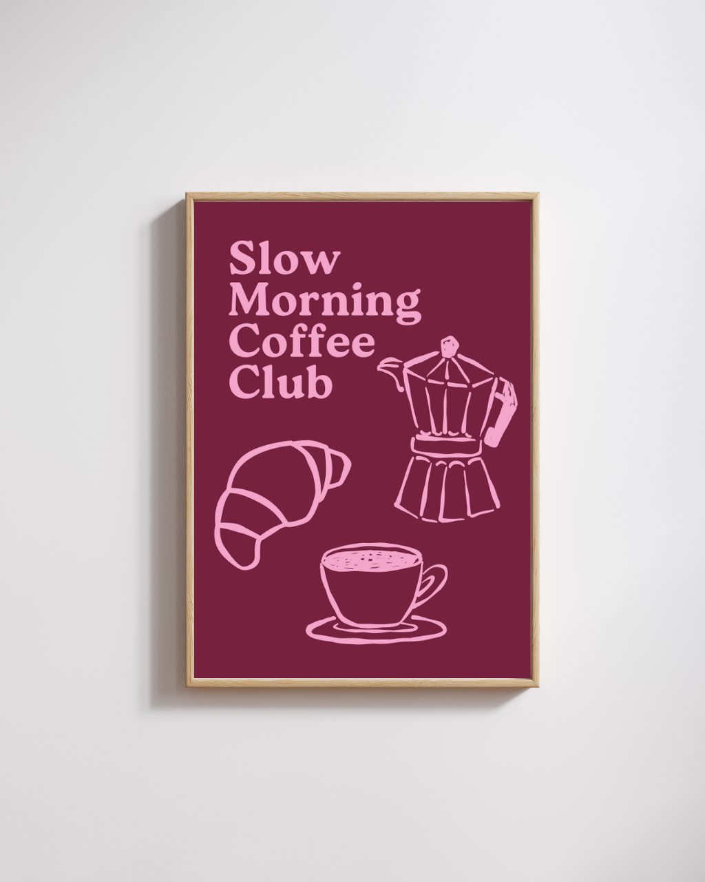 Slow morning coffee club - Fine Art Poster