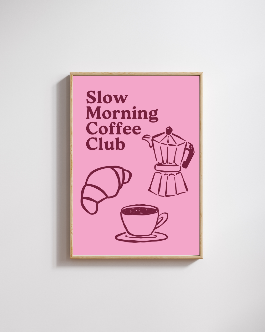 Slow morning coffee club - Fine Art Poster