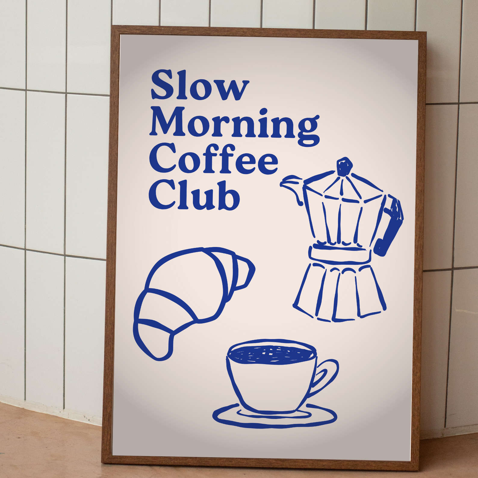 Slow morning coffee club - Fine Art Poster