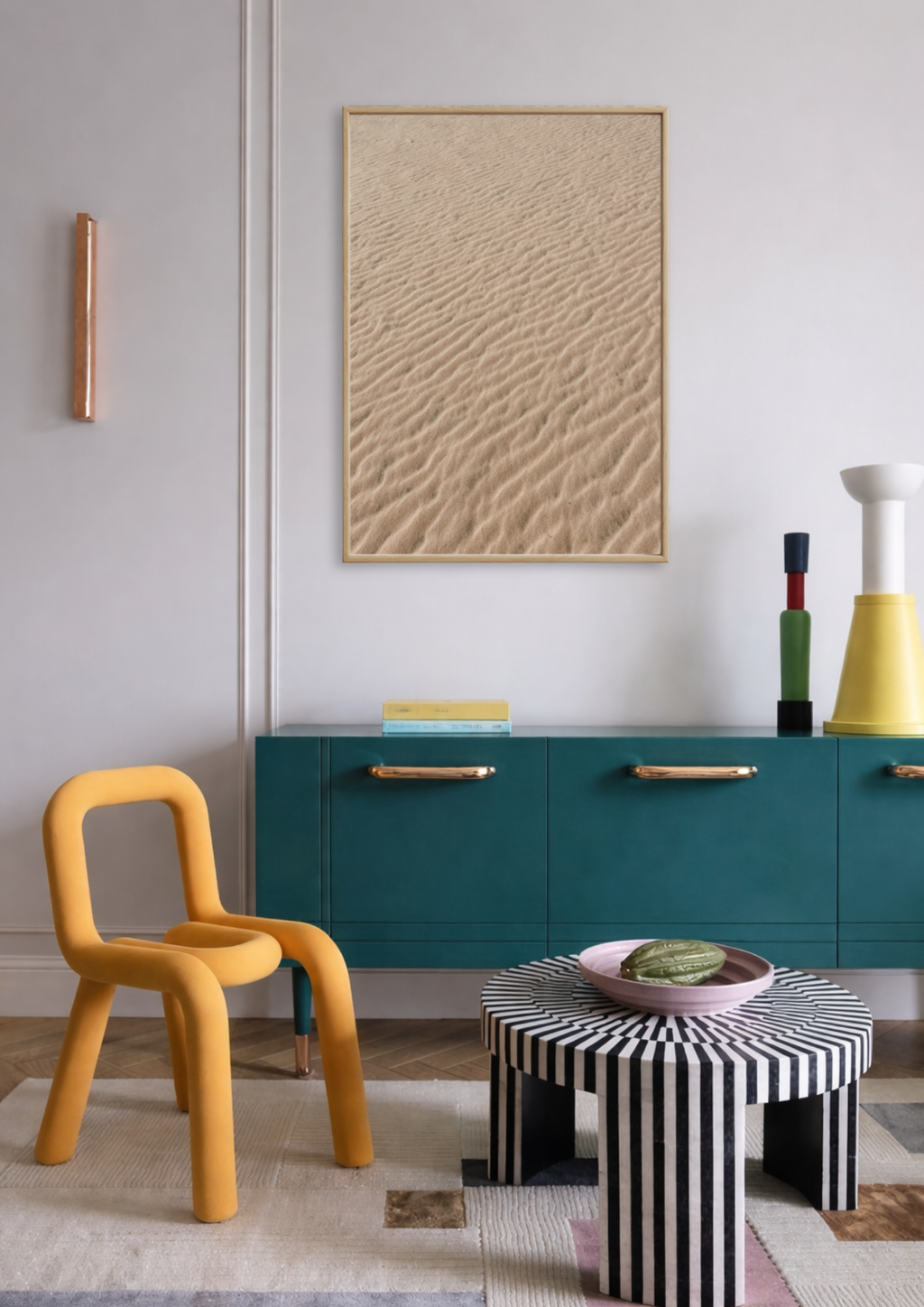 Endless Golden Lines - Fine Art Poster