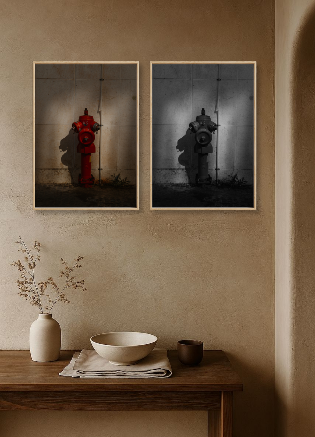 The Red Hydrant - Fine Art Poster