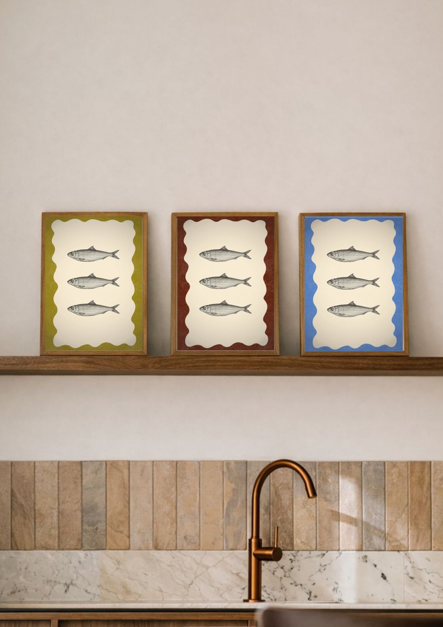 The Fish Trio - Fine Art Poster